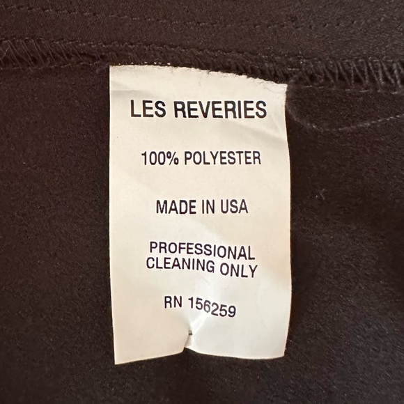 NWOT LES RÊVERIES Ruffle Trim Satin Gown - Picture 12 of 13